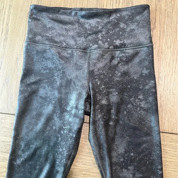 Athleta Elation Misty Lace Ultra High Rise Black Tights Size XS - Picture 4 of 11